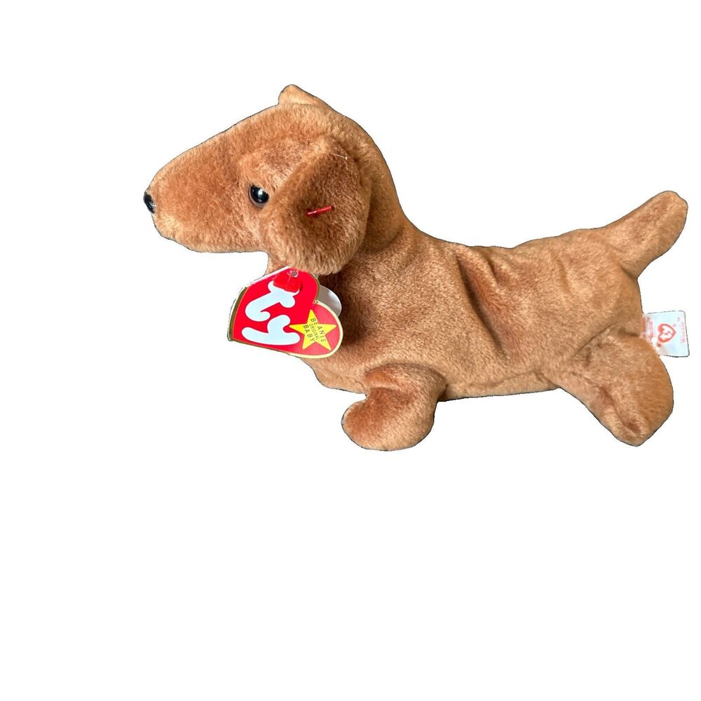 Ty Beanie Babies Weenie the Dachshund 3rd/2nd Generation Vintage 90s Retired